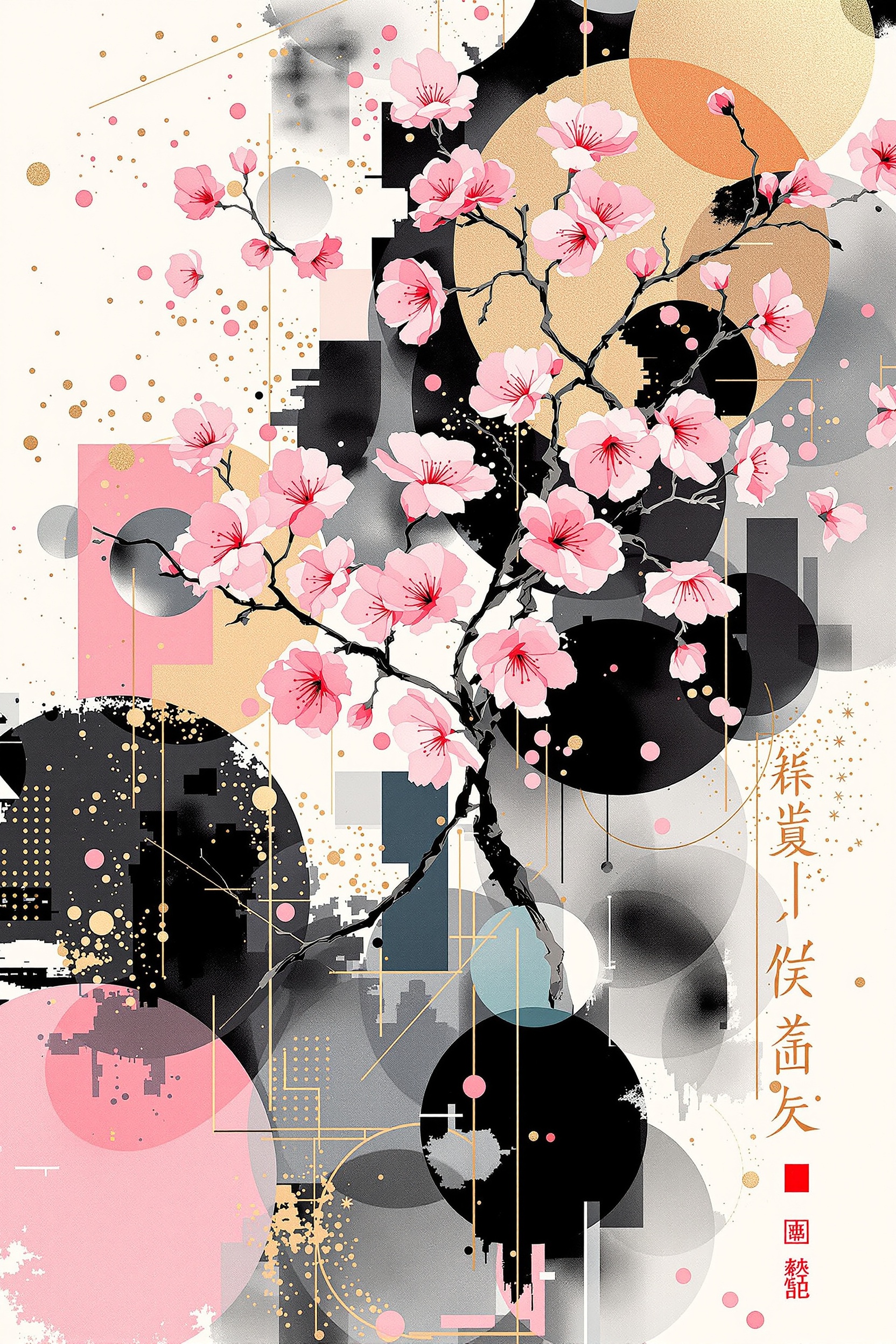 水彩富士